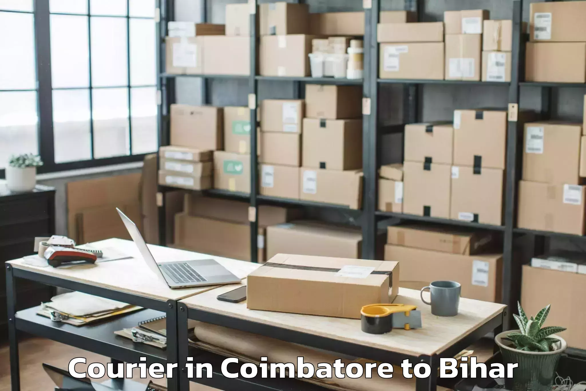 Discover Coimbatore to Laukaha Courier